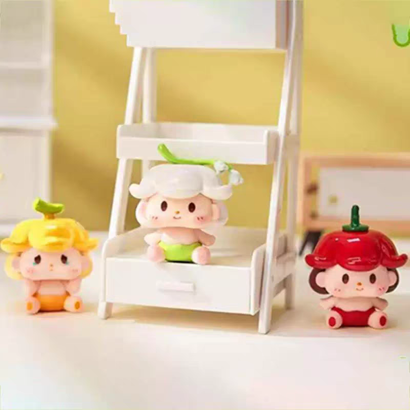 Baby Bean Eating Fruits Series Blind Box Figures