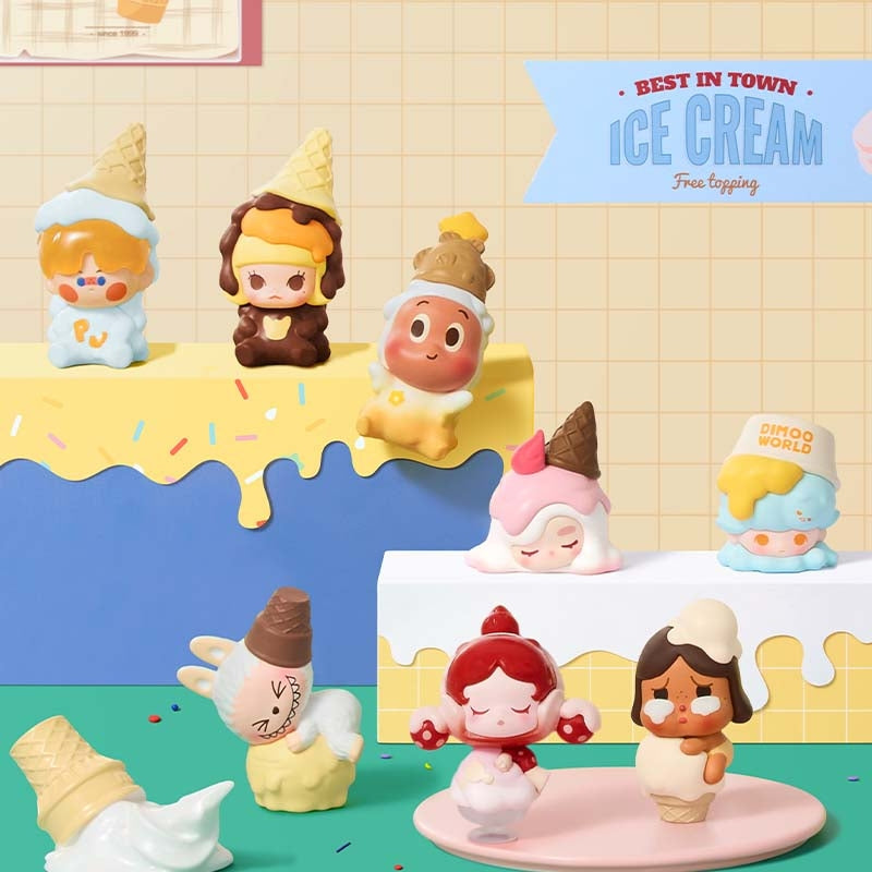 【Pre】POP BEAN Melt Ice Cream Series Figures Set