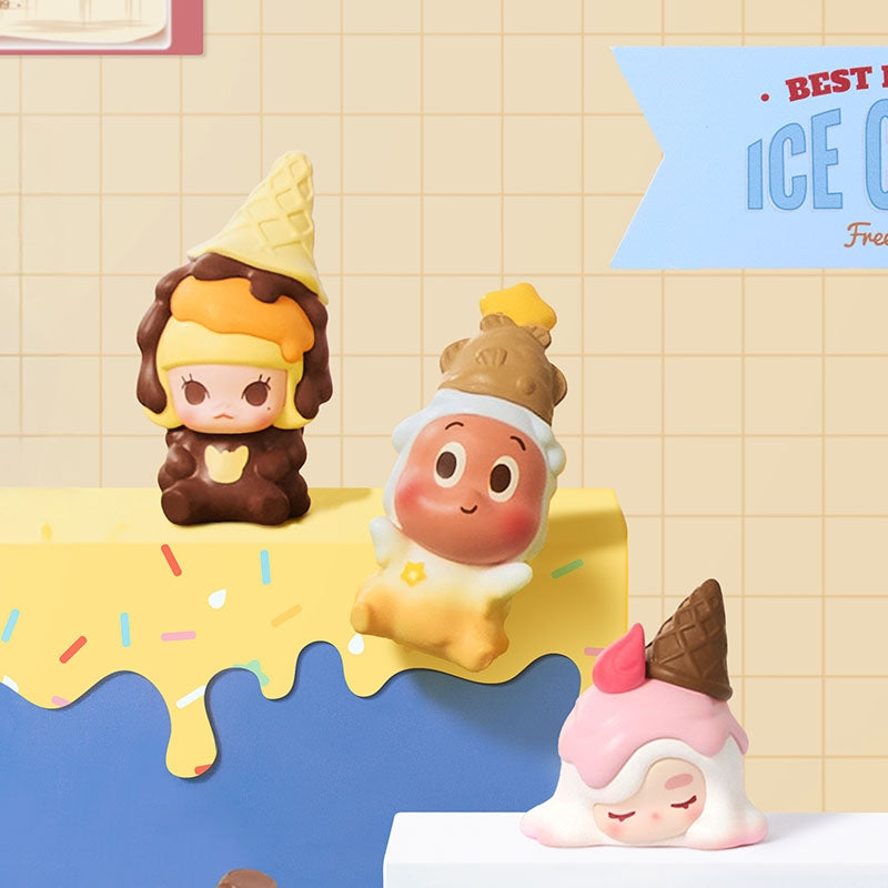 【Pre】POP BEAN Melt Ice Cream Series Figures Set