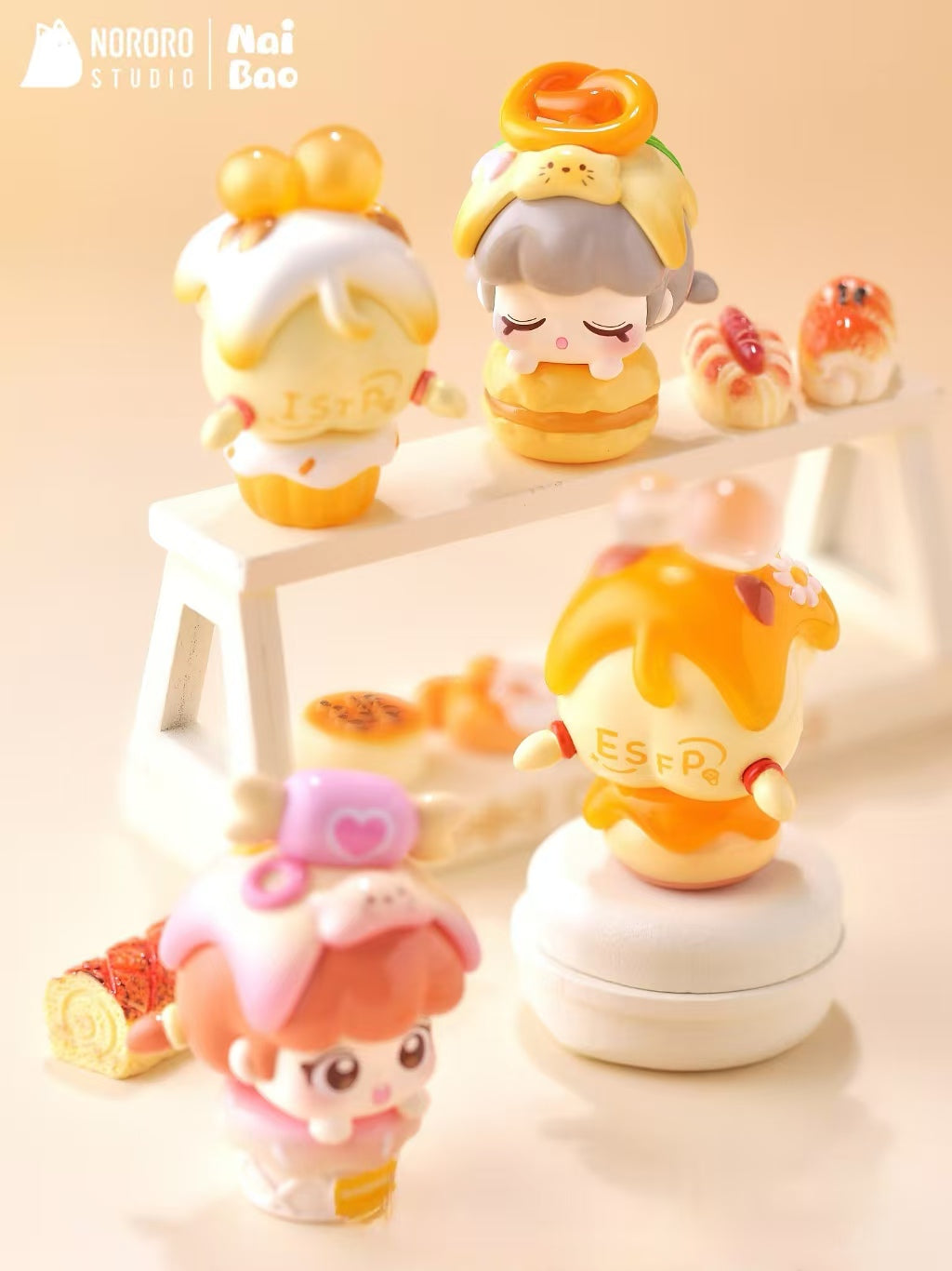 Naibao Meow Tea Party Series Mini Bean Figures