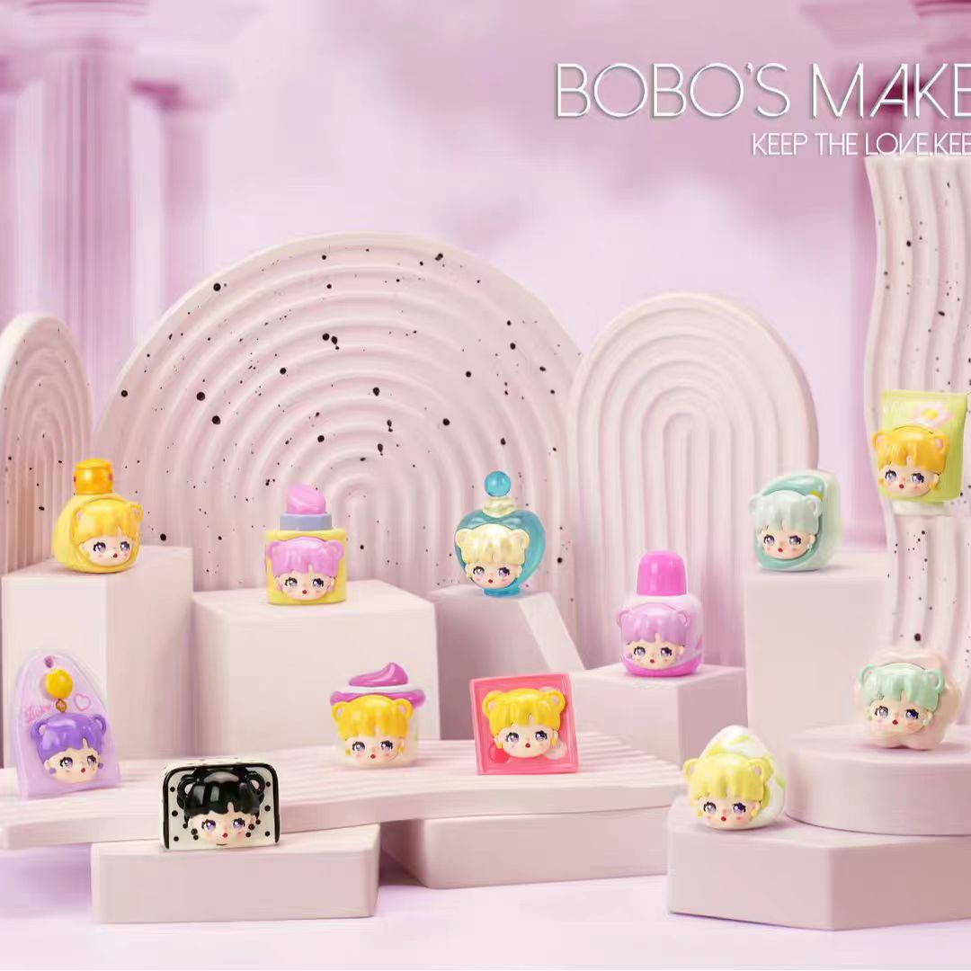 Bobo's Makeup bag series Mini Bean Figures