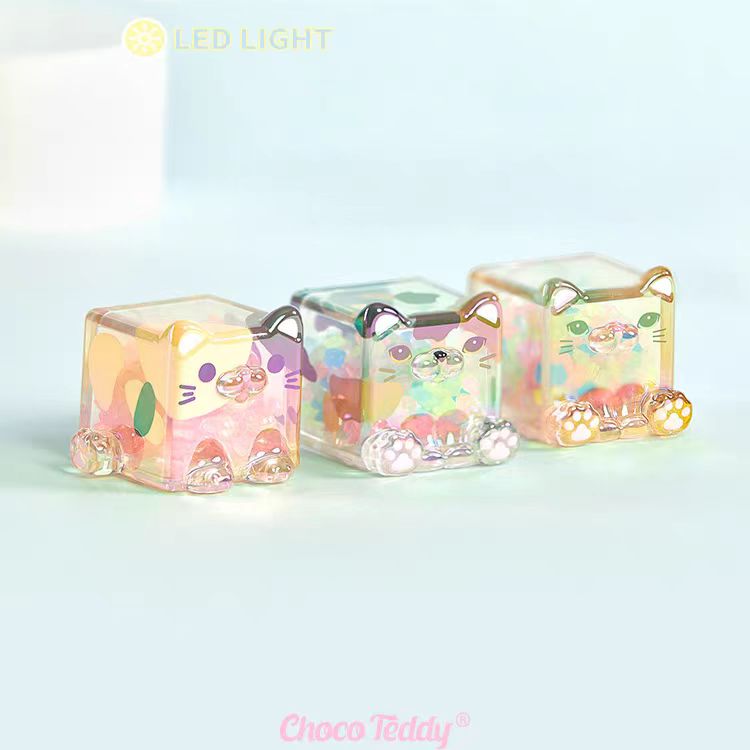 Square Cat Fun Light Series Mini Figure