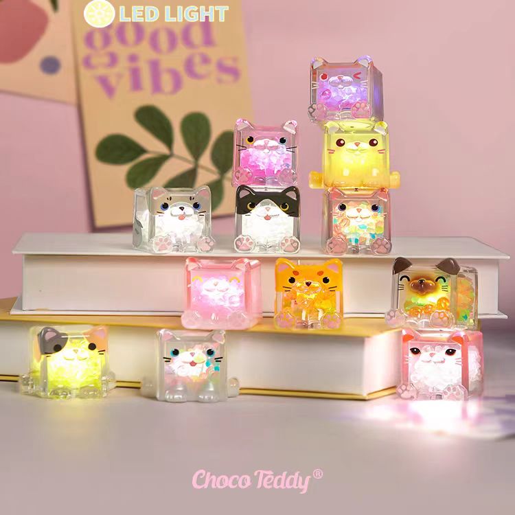 Square Cat Fun Light Series Mini Figure