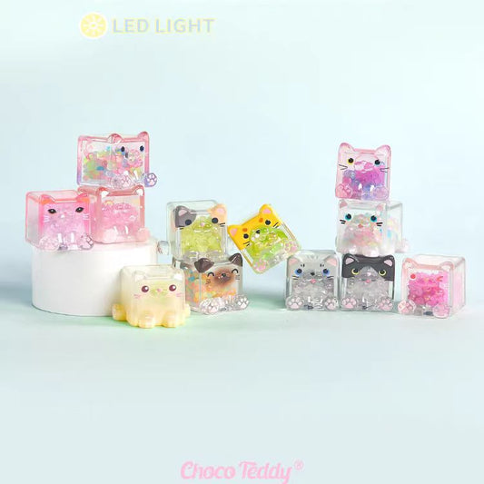 Square Cat Fun Light Series Mini Figure