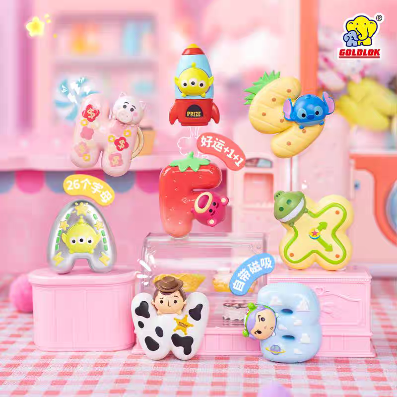 Lucky Letter Fridge Magnet Blind Bag Figures