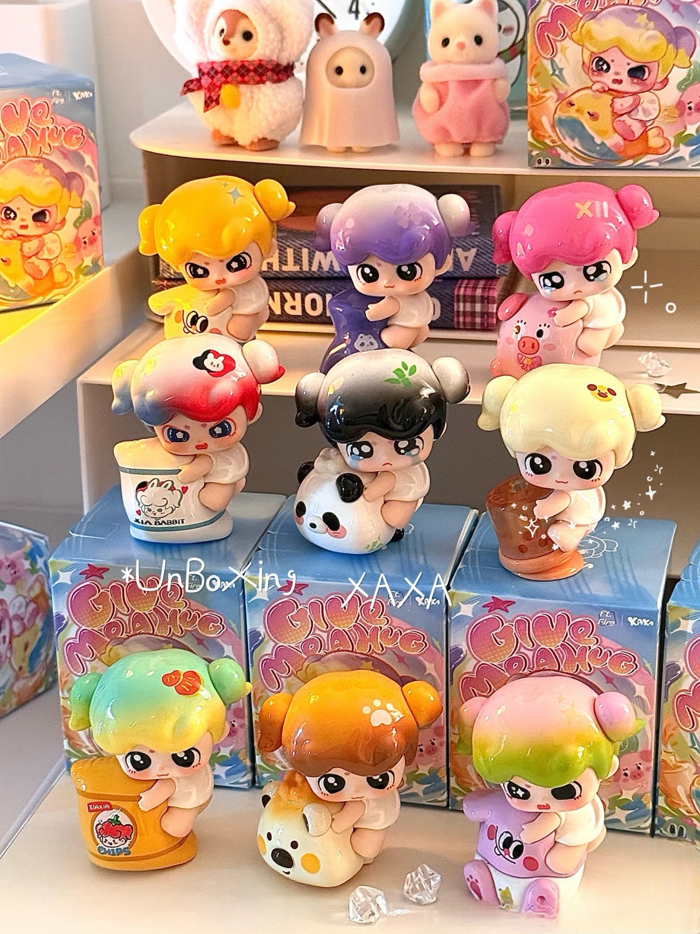 XAXA Give Me a Hug Series PVC Mini bean Blind Box